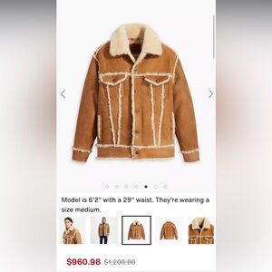 Levi's Brown Shearling Jacket